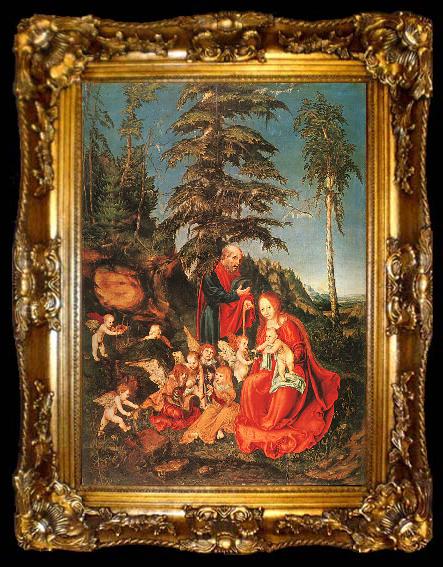 framed  Lucas  Cranach The Rest on the Flight to Egypt, ta009-2